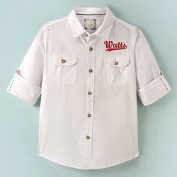 Infinity Boys Spread Collar Pure Cotton Shirt-picture-21
