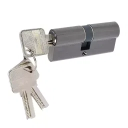 Decorio Mortise Pin Cylinder Both Side Key 60 mm Black Satin Finish, 35151021.08 image 4