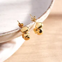 Palmonas Molten Muse Gold Hoop Earrings-image-40