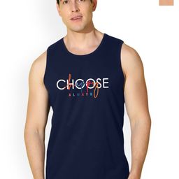 SLOWLORIS Pack Of 2 Printed Innerwear Vests VSL26 CMB(CHS NAVY)(CHS BLACKRUST)-image-55