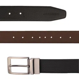 Cazzano Men Textured PU Reversible Formal Belt image 3