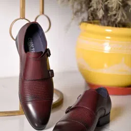Cobblerz Men's Brown Monk Shoes-picture-18