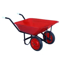 Agrolift Double Tyre Wheelbarrow with Bearing 220 Kg Load Capacity 75 L Water Capacity for Industrial Use, WB-SL image 2