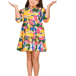 LilPicks Kids Multicolor Printed Dress-image-20