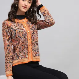 Monte Carlo Women Cable Knit Woollen Cardigan-picture-40