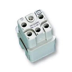 Harting Heavy Duty Connector Inserts / Modules INSERT, FEMALE, 5 WAY, 26-14 AWG, HAN Q5, 0912 005 3101-picture-30