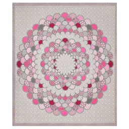 MILAAV Off White Geometric 144 TC Bedsheet with 2 Pillow Covers image 3