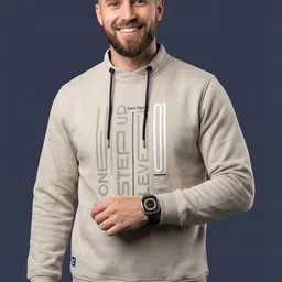 SANDPIPER Men Printed Hooded Sweatshirt-picture-24