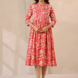 Neemiya Floral Printed Fit & Flared Ethnic Dress-picture-11