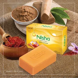 Nisha Set of 5 Luxury Saffron & Sandal Soap 500 gm image 5