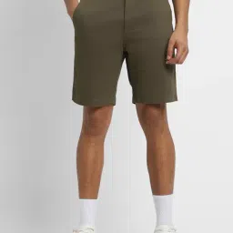 Forever 21 Green Regular Fit Shorts-image-64