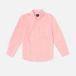 Allen Solly Junior Boys Solid Spread Collar Pure Cotton Casual Shirt-picture-15