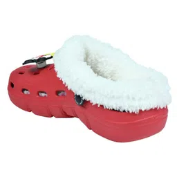Yellow Bee Disney Featuring Mickey Mouse Applique Detailed Perforated Plush Line Detailed Clogs - Red image 4