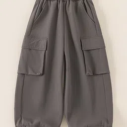 LULU & SKY Boys Wide Leg High-Rise Cargo Styles Trouers-picture-23