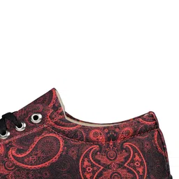 KobSook Men Printed Round Toe Comfort Insole Canvas Sneakers image 5