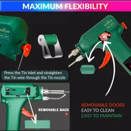 amicitools Amici Tools Electric Soldering Iron 80 W 220 VAC with Adjustable Temperature, Solder Wire & Solder Feeder image 5