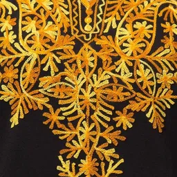 TRENDY ERA Women Ethnic Motifs Embroidered Round Neck Thread Work Straight Kurta image 3