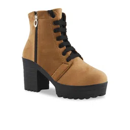 Try Me Women Casual Block-Heeled Regular Boots image 2