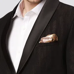 Ethnix by Raymond Men Regular Fit Self Design Single-Breasted Two-Piece Suit image 3