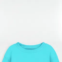 yk Kids Thunderous Adventure Safari Print Sweatshirt, Turquoise Blue, Cotton Blend image 3