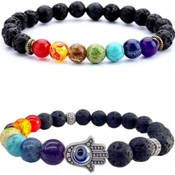 Vanira Set Of 2 Artificial Beaded Elasticated Bracelets-picture-40