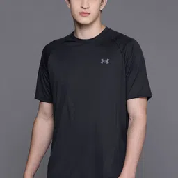 UNDER ARMOUR Men Black Loose T-shirt image 4