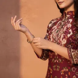 ALTEROUTFIT Printed Viscose Rayon Top With Palazzos Co-Ords image 3