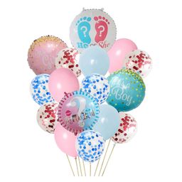 Bubble Trouble Baby Shower Balloons Bouquet set of 16 Pcs-picture-17