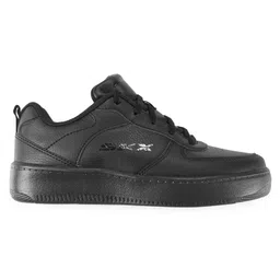Skechers Lace Up School Shoes Solid Colour - Black image 3