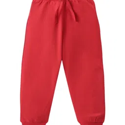 KAVEE Pure Cotton Knit Pack Of 3 Solid Bio Washed Lounge Pants - Red Grey & Navy Blue image 5