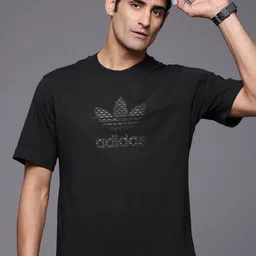 ADIDAS Originals Men Monogram Pure Cotton T-shirt-picture-52