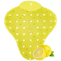 Zureni Urinal Pot Mat Anti-Splash Deodorizer Spatter Lemon Fragrance For Bathroom and Restroom, ZU-USF-0010RP (Pack of10) image 2
