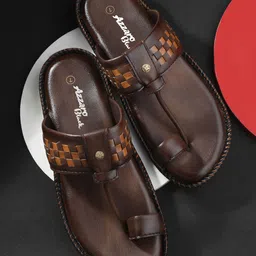Azzaro Black Men Ethnic Comfort Sandals-picture-36