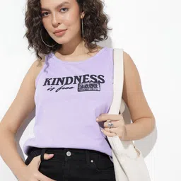 The Roadster Life Co. Typography Printed Sleeveless T-shirt-image-46