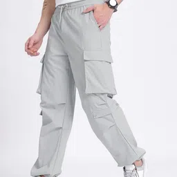 glitchez Men Relaxed Essential Self-Checked Trousers with Toggle-Hem image 2