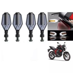 Cartronics U Shape White&Yellow Front & Rear Side LED Indicator for Suzuki Gixxer (Pack of 4 Pcs)-picture-34