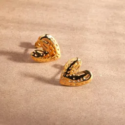 Palmonas Gold Love Dot Stud Earrings-image-75