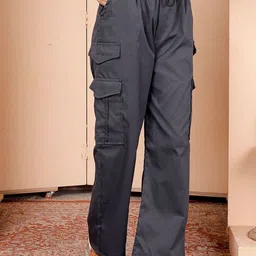 GRX Women Mid-Rise Cargo Trousers image 4