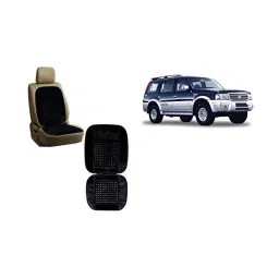 Auto Pearl Car Wooden Bead Seat Cushion with Velvet Border Compatible for Endeavour - Set of 2 Pcs-picture-42