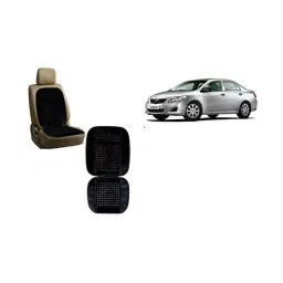 Auto Pearl Car Wooden Bead Seat Cushion with Velvet Border Compatible for Corolla Altis - 2 Pcs-picture-19