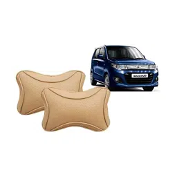 Auto Pearl Beige Dots CV Car Neck Rest Pillow Compatible for Maruti Suzuki WagonR 2017-picture-25