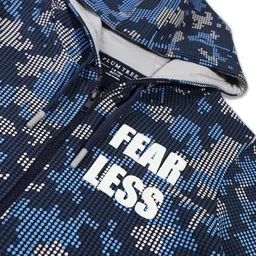 PLUM TREE Boys Graphic Printed Zip-Up Hoodie Cotton Sweatshirt image 4