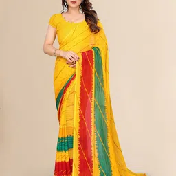 Moda Rapido Striped Printed Saree-image-43