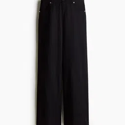 H&M Wide Linen-Blend Trousers-picture-41