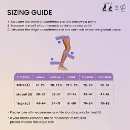 Sorgen SAES0113 White Below Knee Anti Embolism DVT Stockings (X-Large) image 2