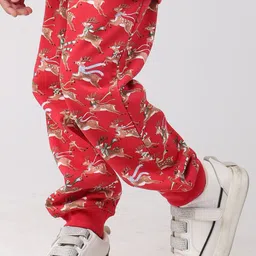 Anthrilo Boys Conversational Printed Fleece Joggers image 2