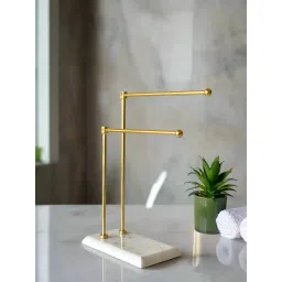 Mason Home Melrose Hand Towel Stand - White & Gold image 1