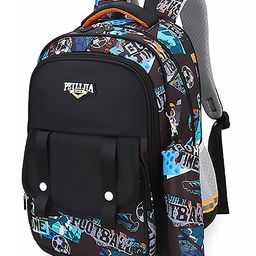 FunBlast Multipurpose School Bag With Pencil Pouch Black - 16 Inches-picture-17