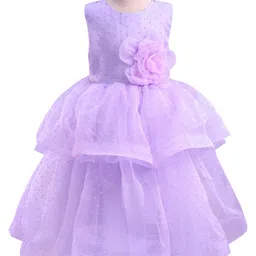 Mark & Mia Woven Sleeveless Party Dress With Floral Corsage - Lilac-picture-11
