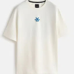 WROGN Printed Pure Cotton Short Sleeves Round Neck Oversized T-shirt image 4
